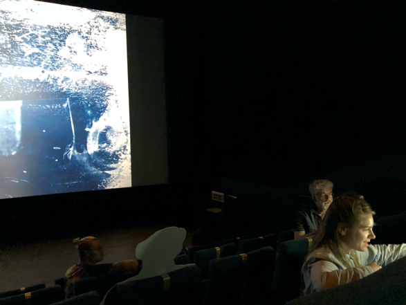 Henning en May tijdens de screening in Focus filmtheater