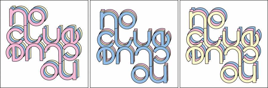 Het officiële logo van NO CLUE